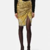 Cheetah Foulard draperad midikjol Cheetah Foulard draperad midikjol