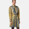 Cheetah Foulard Silk Lavallière Miniklänning