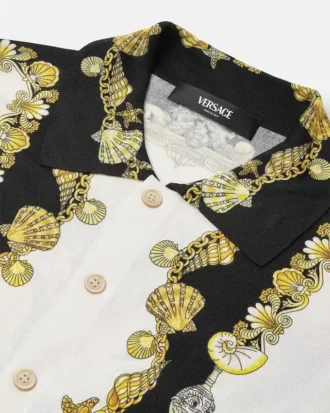 Coral Theatre Silk Knit Shirt