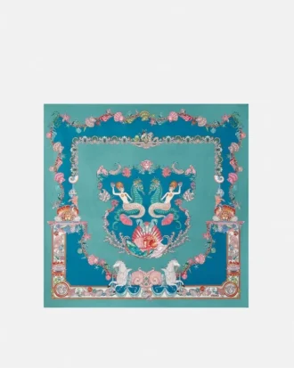 Coral Theatre Stor silkesfoulard 90 cm