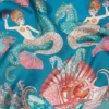Coral Theatre Stor silkesfoulard 90 cm