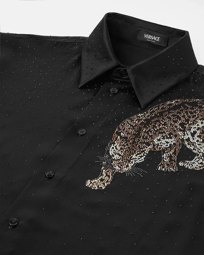 Crystal Versace Leopard-skjorta Crystal Versace Leopard-skjorta