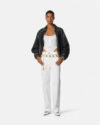 Dekorerad denimblouson