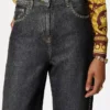 Dekorerade högmidjade jeans med normal passform Dekorerade högmidjade jeans med normal passform