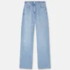 Dekorerade jeans med hög midja och normal passform Dekorerade jeans med hög midja och normal passform
