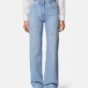 Dekorerade jeans med hög midja och normal passform Dekorerade jeans med hög midja och normal passform