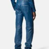 Distressed läderbyxor Distressed läderbyxor
