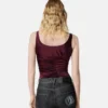 Drapad bodysuit i viskosjersey Drapad bodysuit i viskosjersey