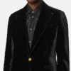 Enkelsidig blazer i sammet Enkelsidig blazer i sammet