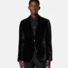 Enkelsidig blazer i sammet Enkelsidig blazer i sammet