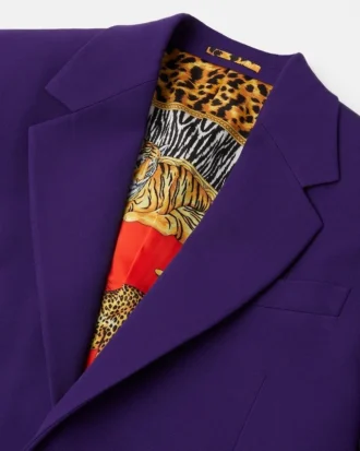 Enradig blazer i ull