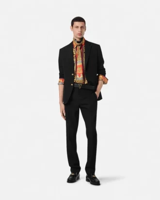 Enradig blazer i ull