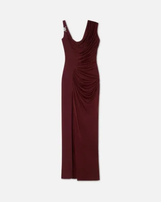 Envers-Satin Crépe Draped Gown