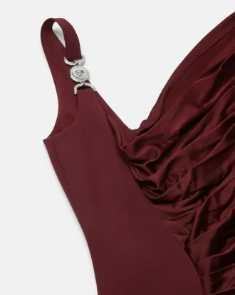 Envers-Satin Crépe Draped Gown