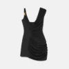 Envers-Satin Crépe Draped Mini Dress Envers-Satin Crépe Draped Mini Dress