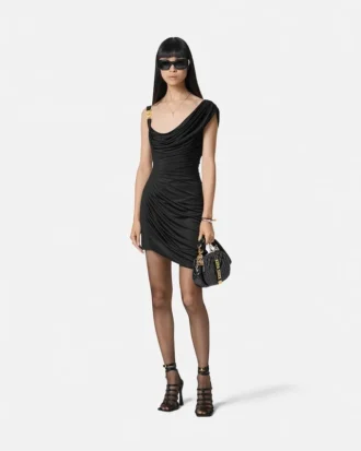 Envers-Satin Crépe Draped Mini Dress