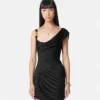 Envers-Satin Crépe Draped Mini Dress Envers-Satin Crépe Draped Mini Dress