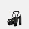 Gianni Ribbon Croc-Effect Sandals 140 mm Gianni Ribbon Croc-Effect Sandals 140 mm