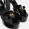 Gianni Ribbon Croc-Effect Sandals 140 mm Gianni Ribbon Croc-Effect Sandals 140 mm