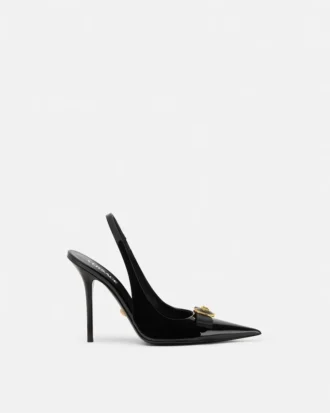 Gianni Ribbon Lackerade slingbacks 110 mm