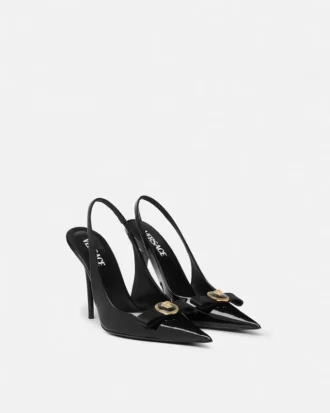 Gianni Ribbon Lackerade slingbacks 110 mm