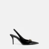 Gianni Ribbon Lackerade slingbacks 85 mm Gianni Ribbon Lackerade slingbacks 85 mm