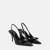 Gianni Ribbon Lackerade slingbacks 85 mm Gianni Ribbon Lackerade slingbacks 85 mm