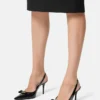 Gianni Ribbon Lackerade slingbacks 85 mm Gianni Ribbon Lackerade slingbacks 85 mm