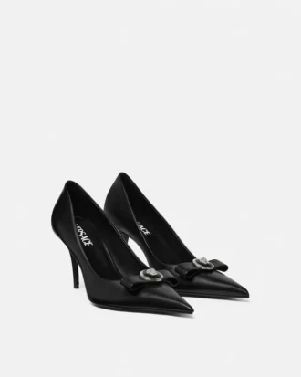 Gianni Ribbon läderpumps 85 mm