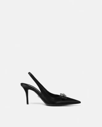 Gianni Ribbon läderslingbacks 85 mm