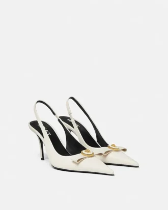 Gianni Ribbon läderslingbacks 85 mm