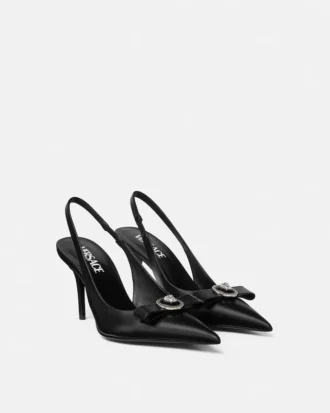 Gianni Ribbon läderslingbacks 85 mm