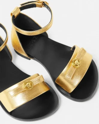 Gianni Ribbon Metallic barnsandaler
