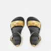Gianni Ribbon Metallic barnsandaler