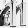 Gianni Ribbon Metallic Sandals 140 mm Gianni Ribbon Metallic Sandals 140 mm