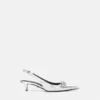 Gianni Ribbon Metallic Slingbacks 45 mm Gianni Ribbon Metallic Slingbacks 45 mm