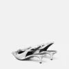 Gianni Ribbon Metallic Slingbacks 45 mm Gianni Ribbon Metallic Slingbacks 45 mm