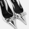 Gianni Ribbon Metallic Slingbacks 45 mm Gianni Ribbon Metallic Slingbacks 45 mm
