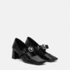 Gianni Ribbon pumps med lackklack 55 mm