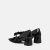 Gianni Ribbon pumps med lackklack 55 mm