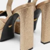 Gianni Ribbon-smyckade satinsandaler 140 mm Gianni Ribbon-smyckade satinsandaler 140 mm