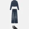 Glitter Logomania Wide-Leg Jeans Glitter Logomania Wide-Leg Jeans