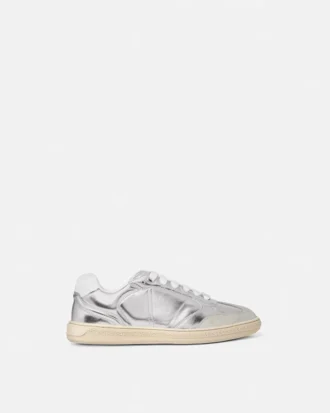 Greca Court Metallic Sneakers
