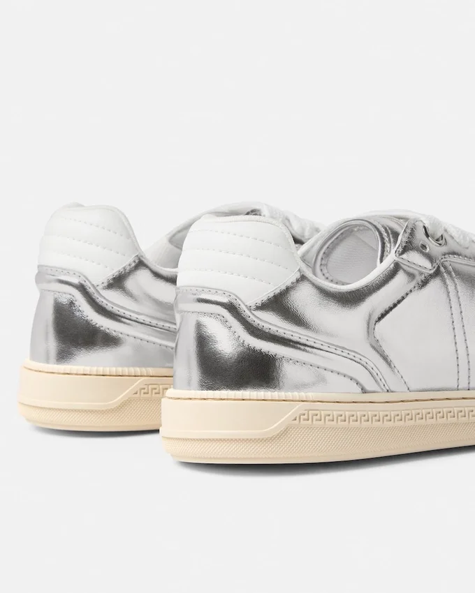 Greca Court Metallic Sneakers Greca Court Metallic Sneakers