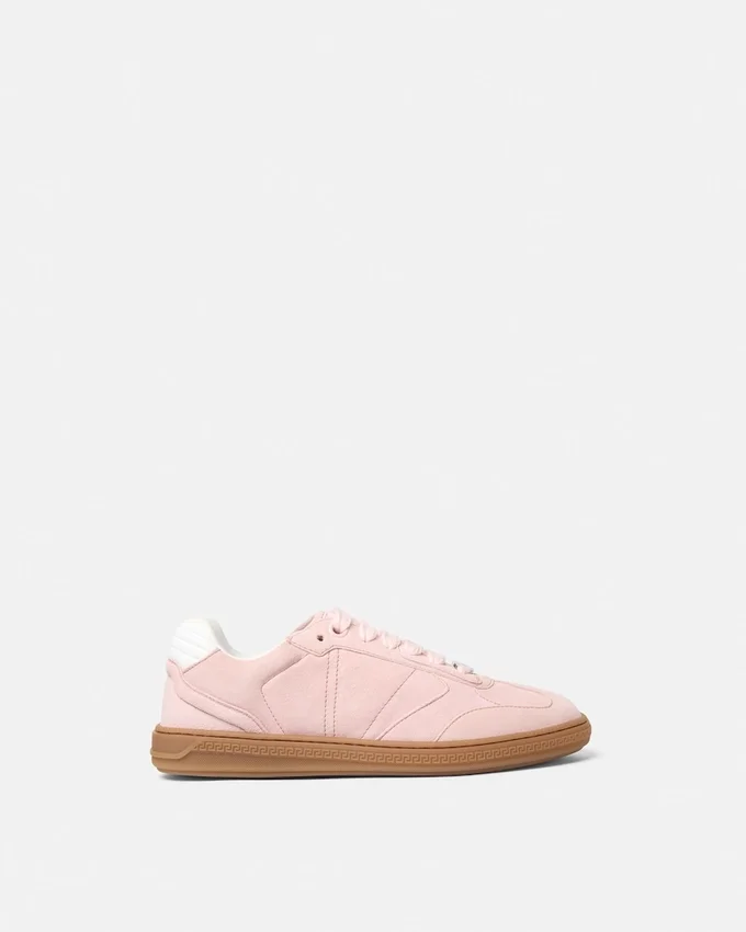 Greca Court Suede Sneakers Greca Court Suede Sneakers