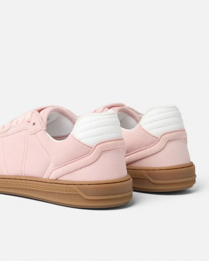 Greca Court Suede Sneakers Greca Court Suede Sneakers