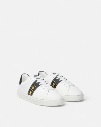 Greca-dekorerade nylonsneakers
