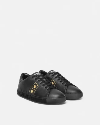 Greca-dekorerade nylonsneakers