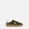 Greca-dekorerade sneakers i mocka Greca-dekorerade sneakers i mocka