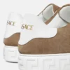 Greca-dekorerade sneakers i mocka Greca-dekorerade sneakers i mocka